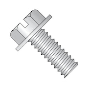 NEWPORT FASTENERS 1/4"-20 x 7/8 in Slotted Hex Machine Screw, Plain 18-8 Stainless Steel, 1200 PK 328666-BR-1200